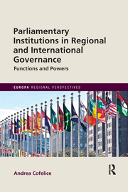 Book cover Parliamentary Institutions in Regional and International Governance