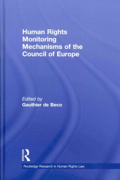 Book cover Human Rights Monitoring Mechanisms of the Council of Europe